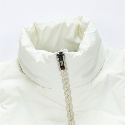 Men's down jacket with standing collar