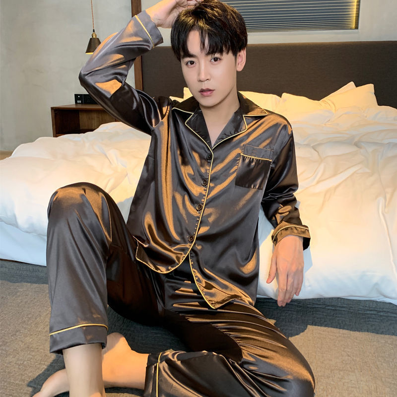 Pair-Pajama-Set, Eisseide, long-sleeved, plus sizes
