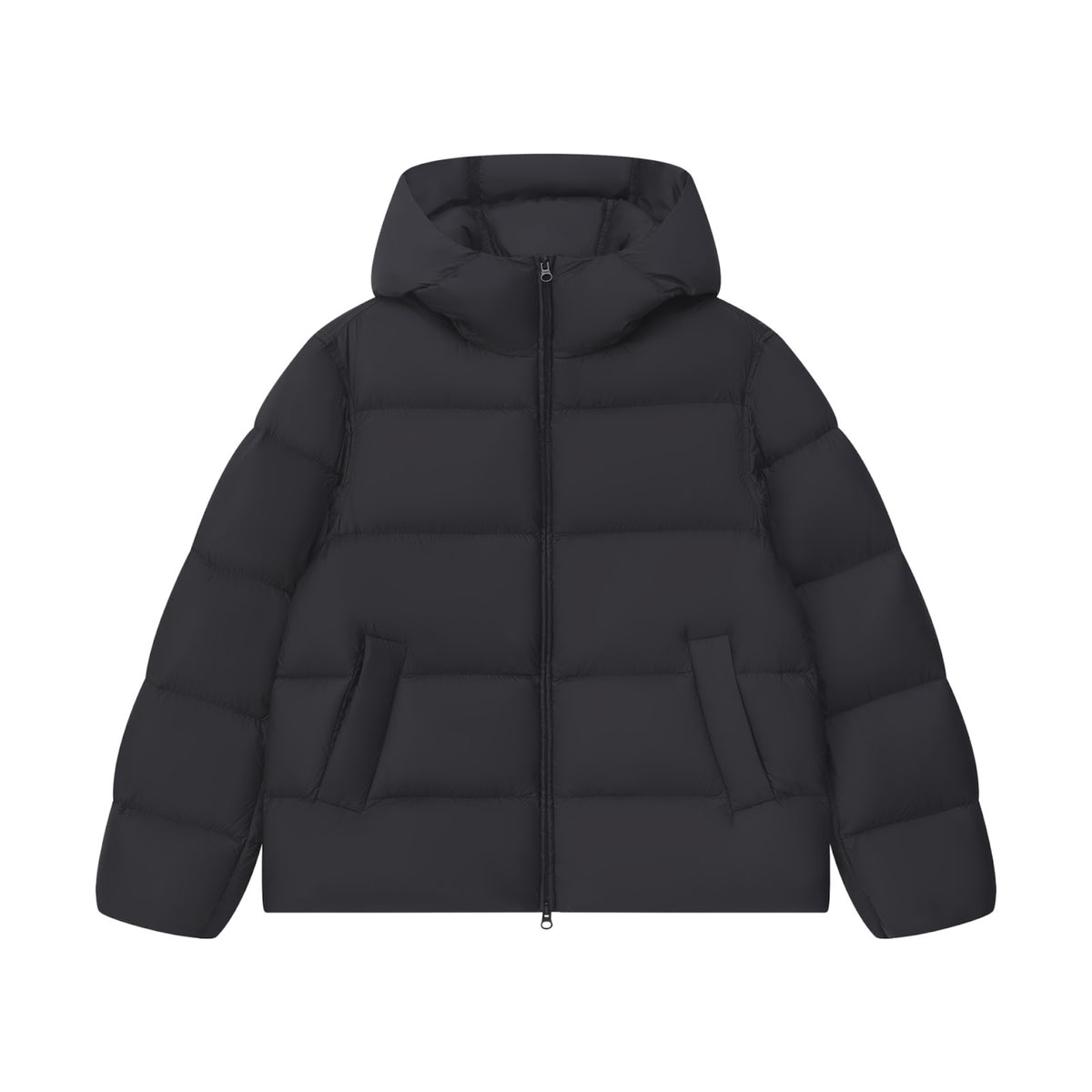 Lightweight down jacket with hood