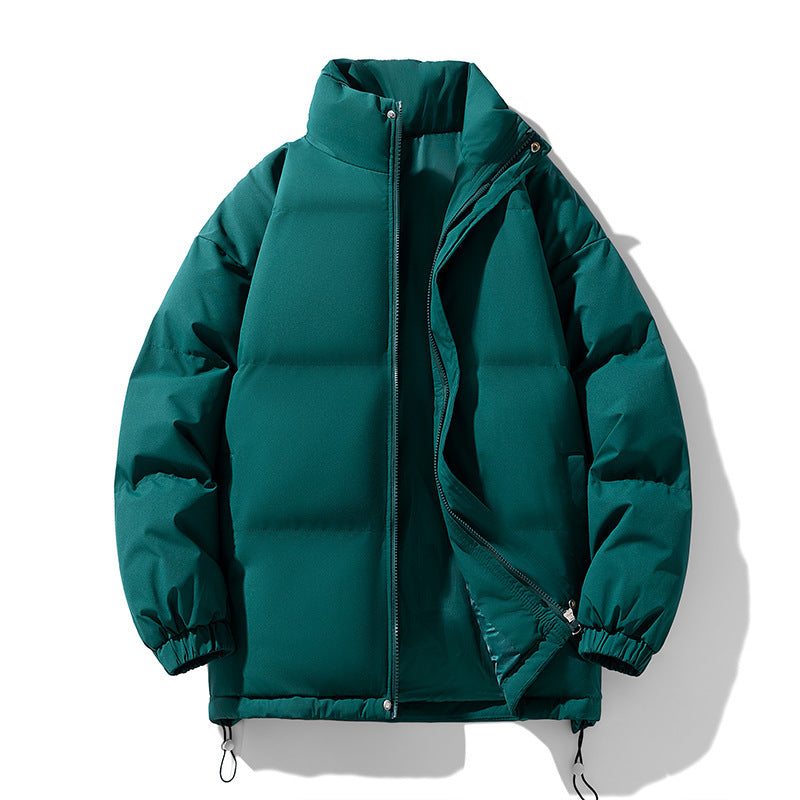 Padded hooded jacket for men and women, warm