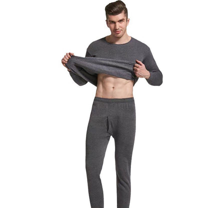 Men's Thermal Set, body-hugging, Round Neck