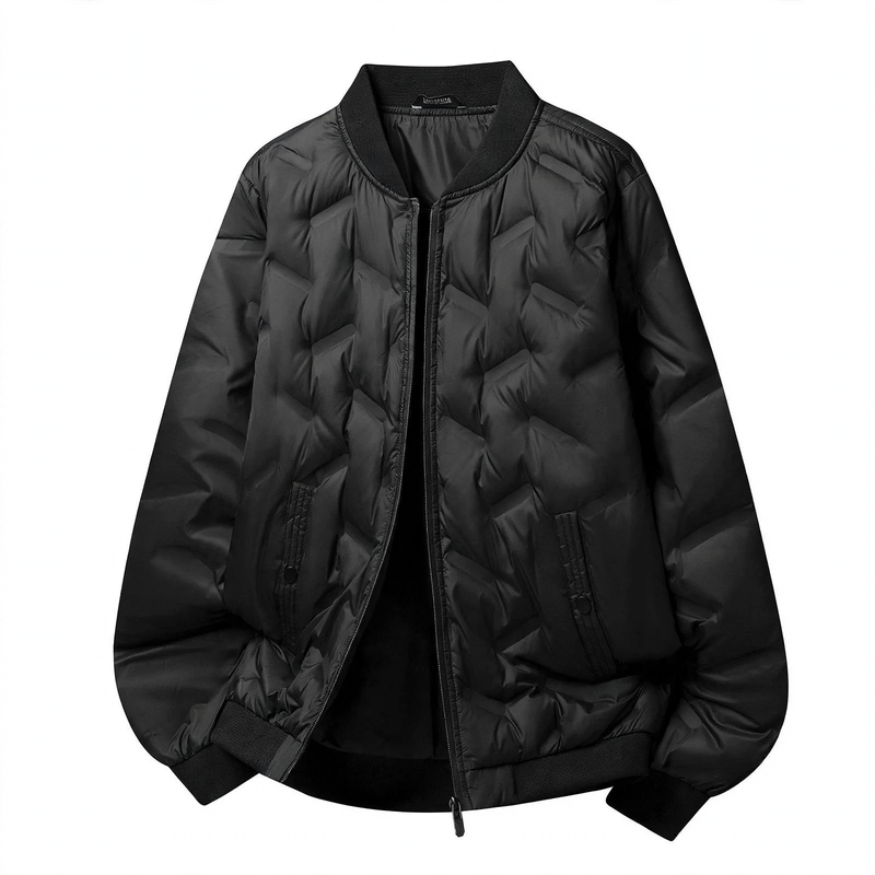 Men's down jacket in baseball style, warm, winter