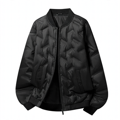 Men's down jacket in baseball style, warm, winter