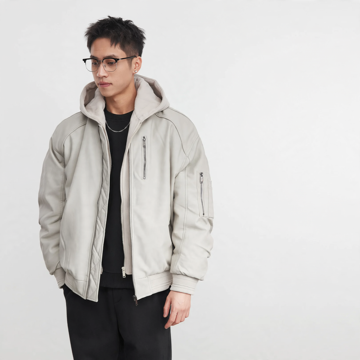 Men's down jacket, urban style, durable