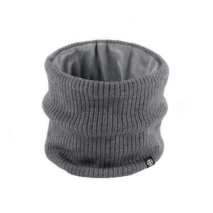 Knitted tubular scarf, lined