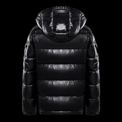 Padded short jacket for men and women, solid color