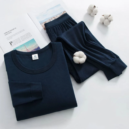 Cotton thermal underwear set for ladies and gentlemen