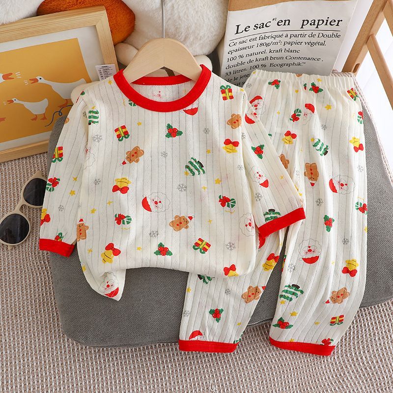 Kids Pajama Set, Cotton, 3/4 Sleeves, Summer