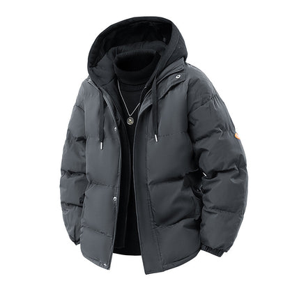 Fashionable men's winter jacket, fake-layer look