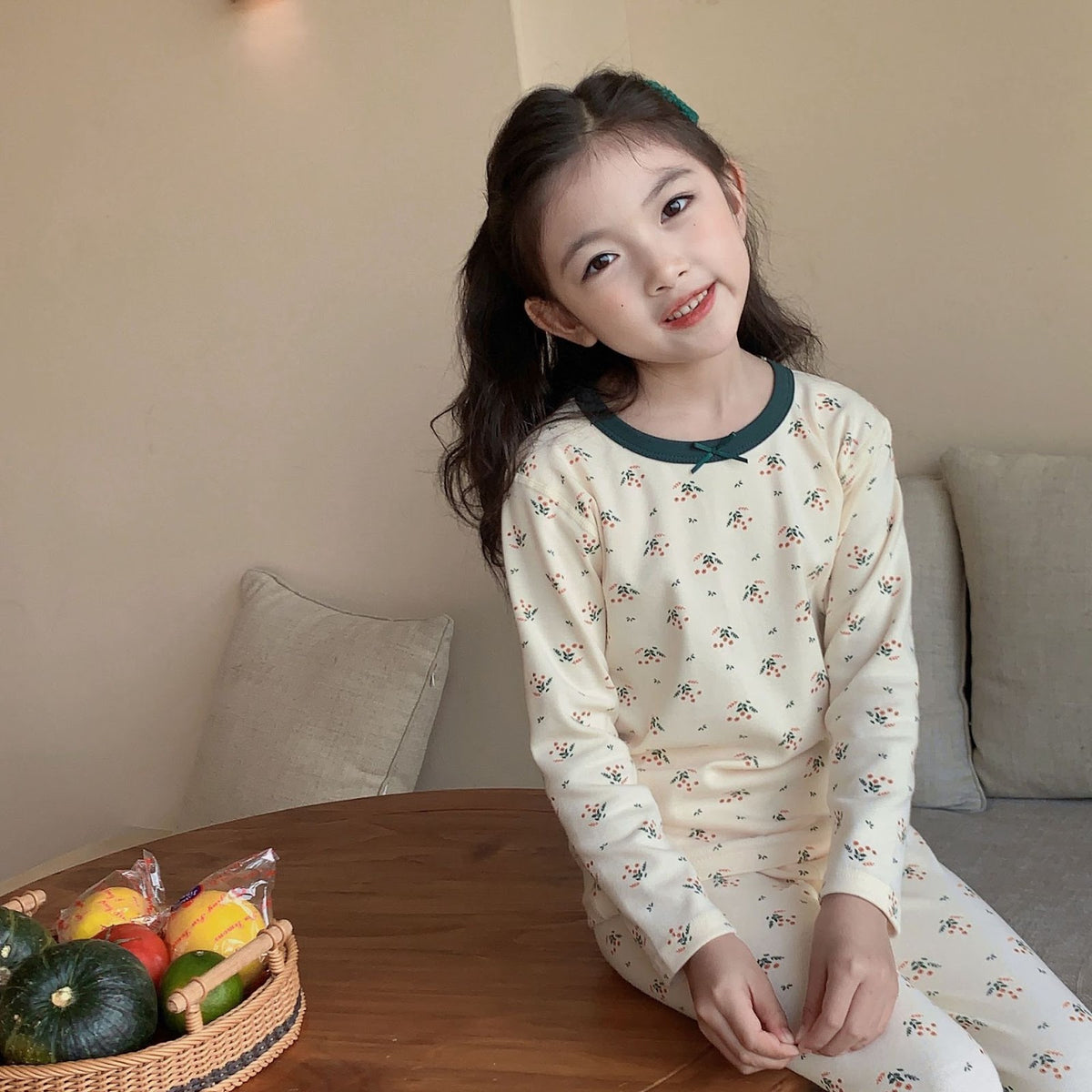 Children's playsuit, cotton, seamless, winter