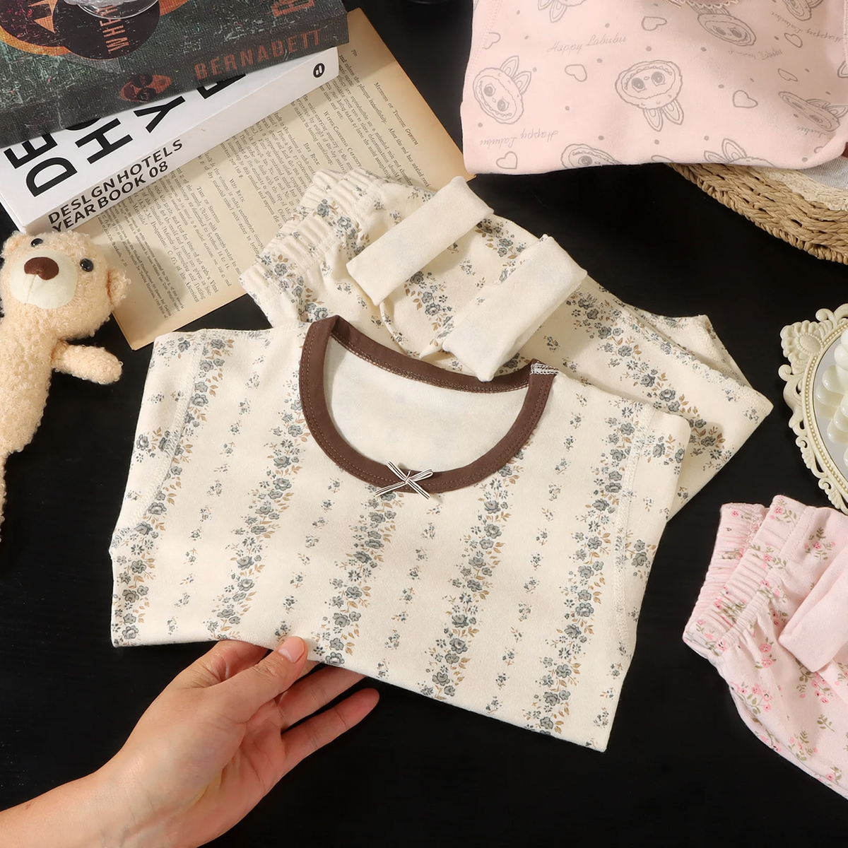 Children's playsuit, cotton, seamless, winter