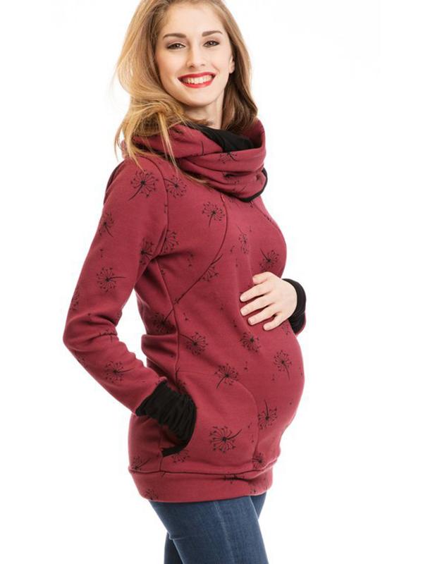 EVA-US | Maternity Chaps, Nurse Sweatshirts, Floral Print, Bags, Zipper, Nursing Clothing
