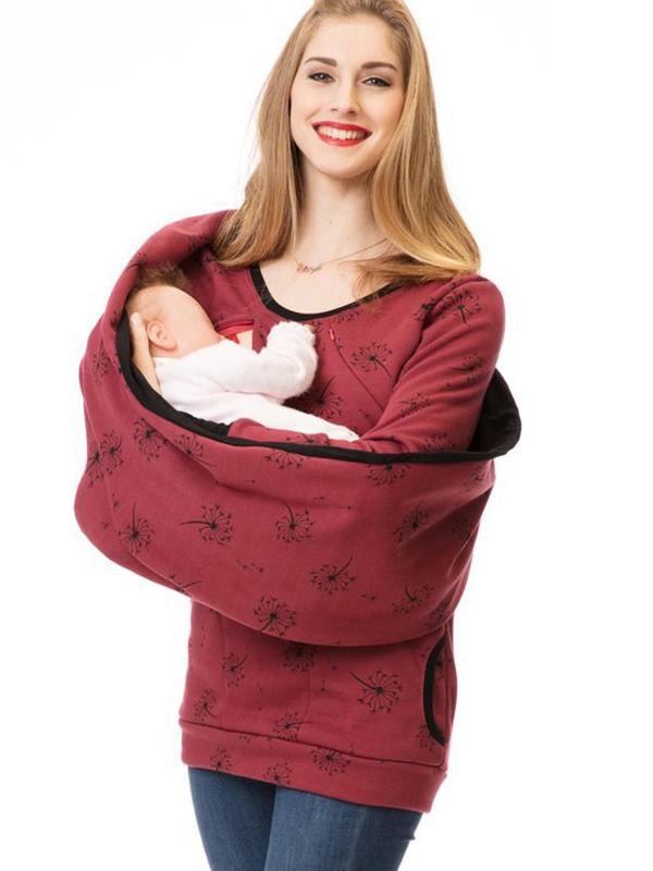 EVA-US | Maternity Chaps, Nurse Sweatshirts, Floral Print, Bags, Zipper, Nursing Clothing