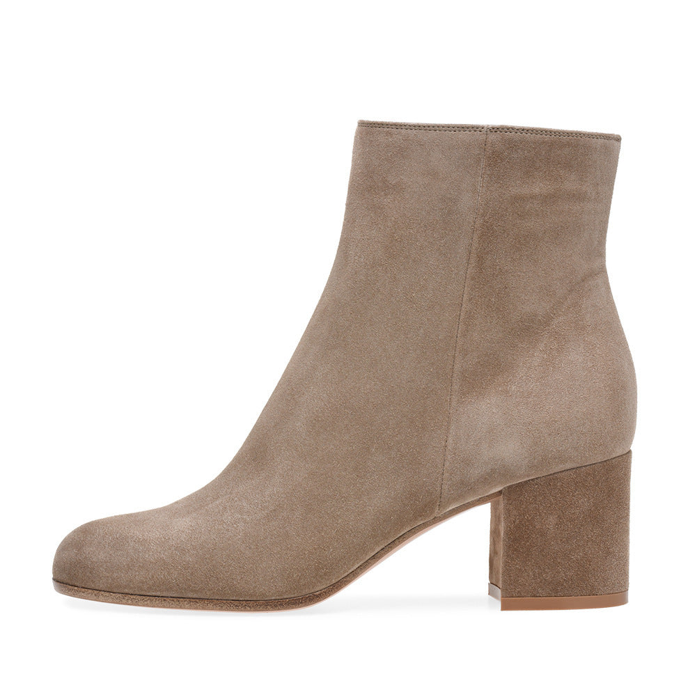 EVA-US | Women's Chunky Heel Round-Toe Mid-Hill Boots