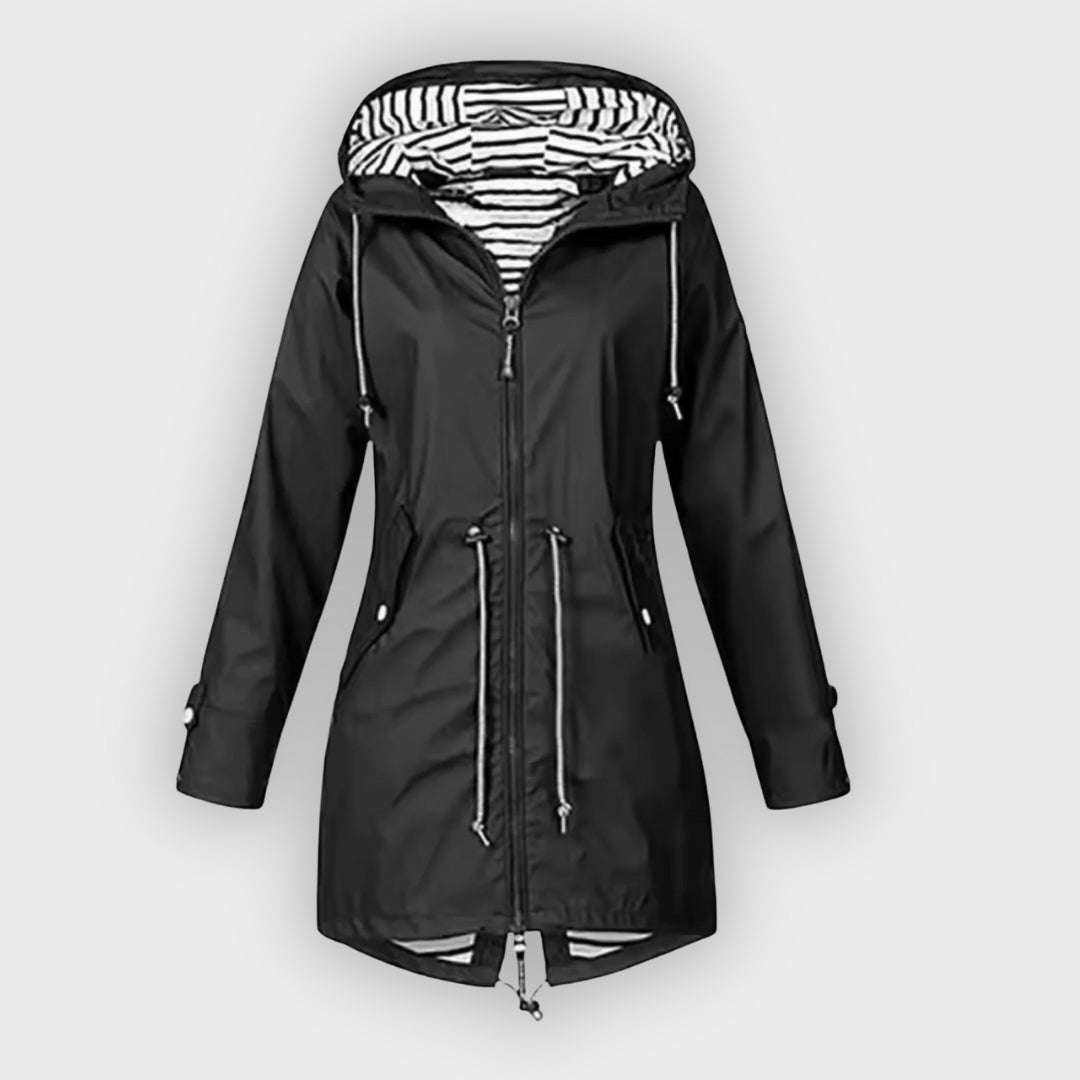 Waterproof coat with hood