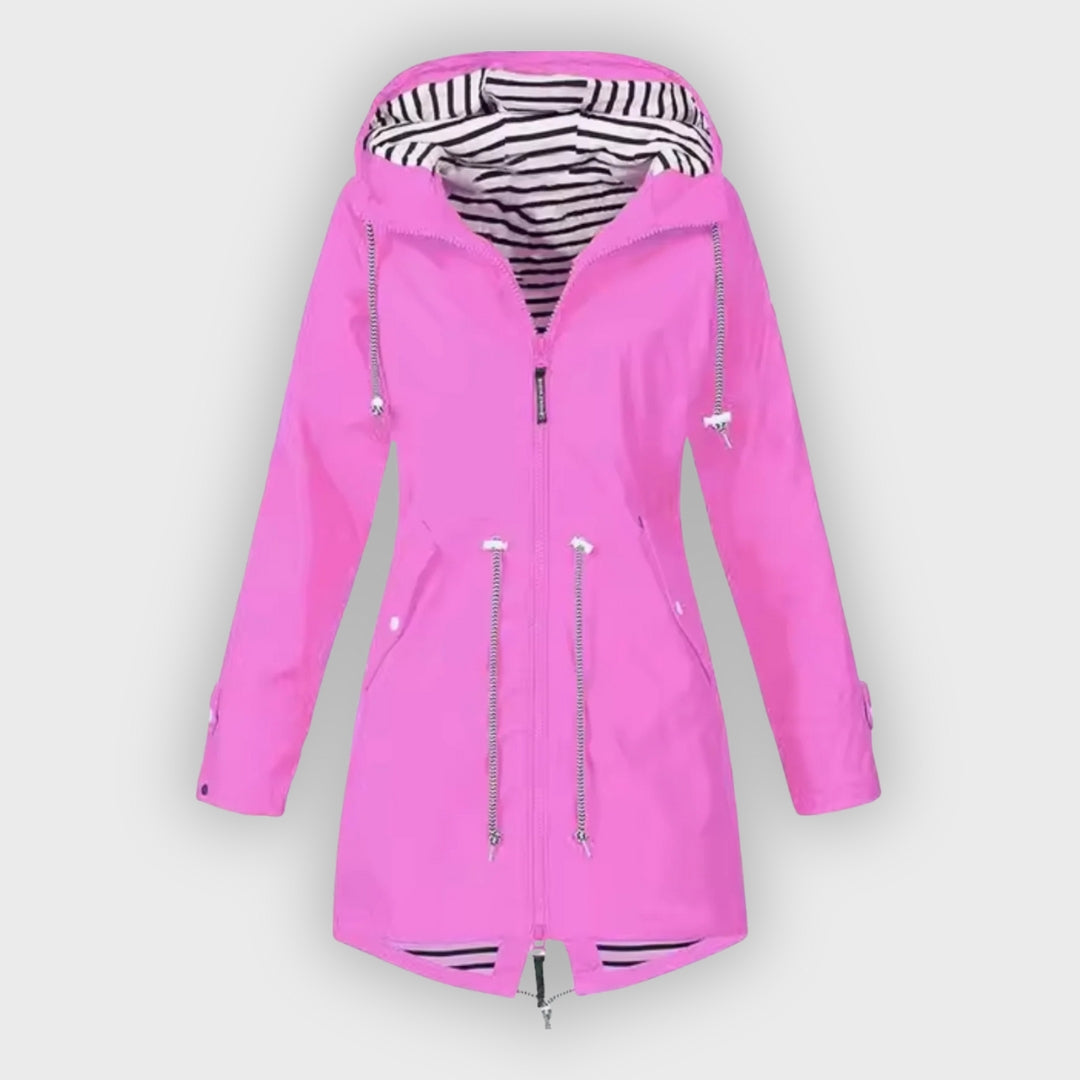 Waterproof coat with hood