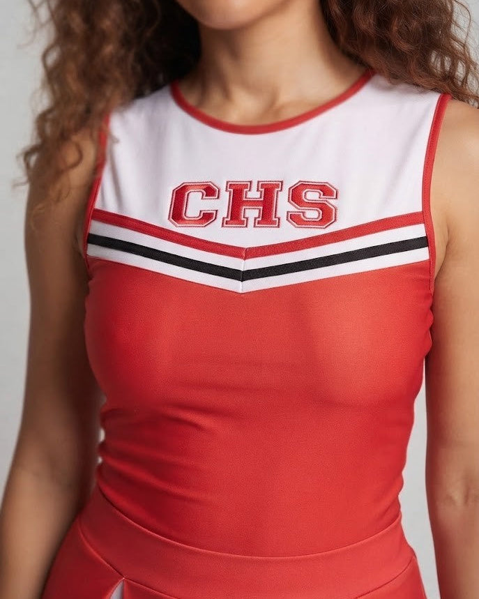 Women Cheerleader Costume with sporty accents EVA-US