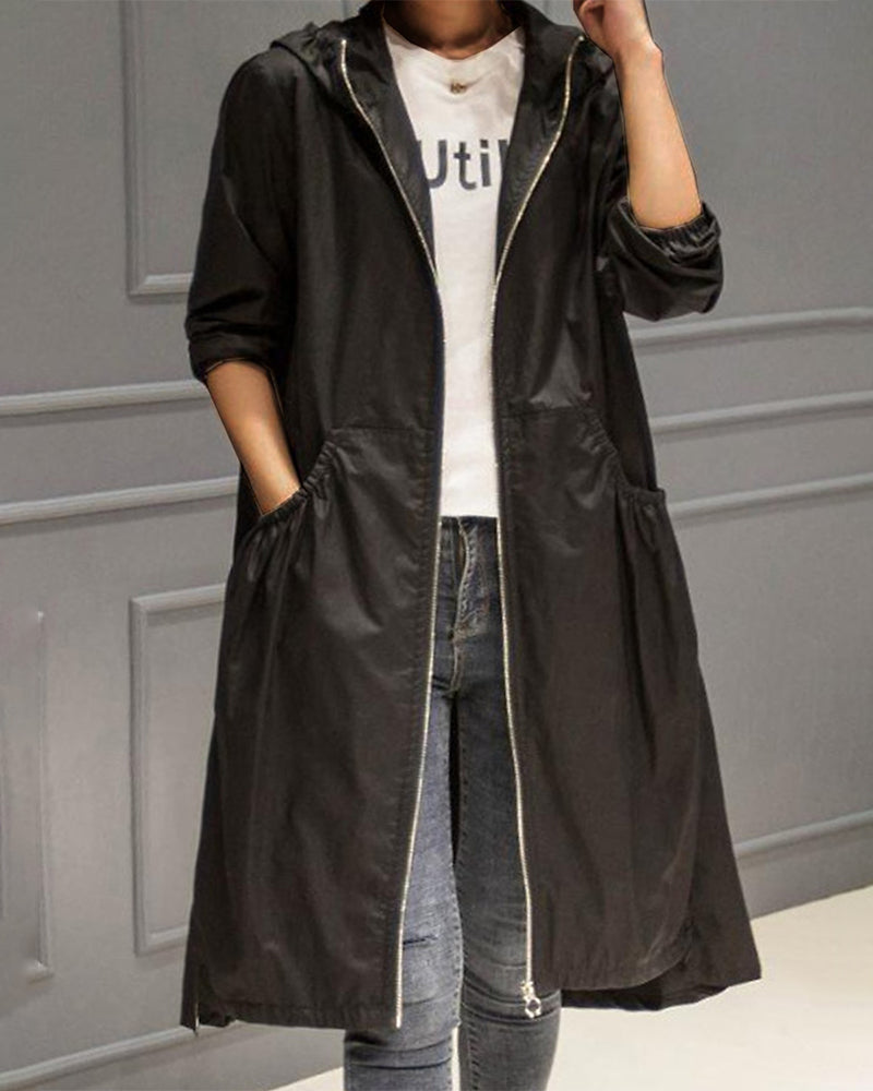 EVA-US | Waterproof Long Trench Coat With