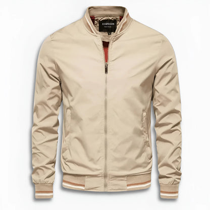 Men's Casual Transitional Jacket with Water-Repellent Surface & Stand Collar | EVA-US