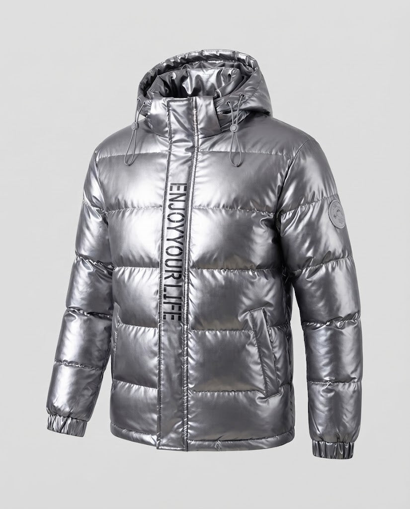 Men's High Shiny Padded Jacket EVA-US
