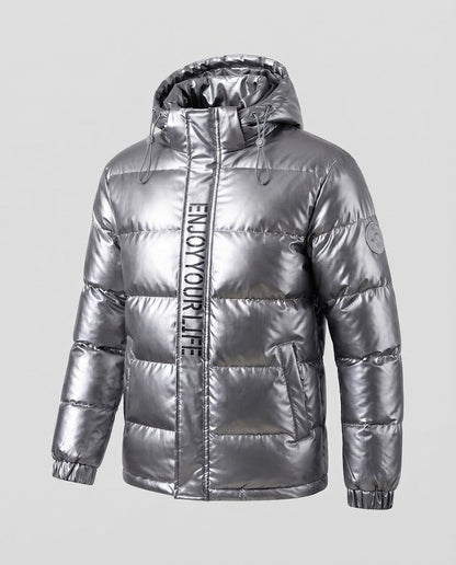 Men's High Shiny Padded Jacket EVA-US