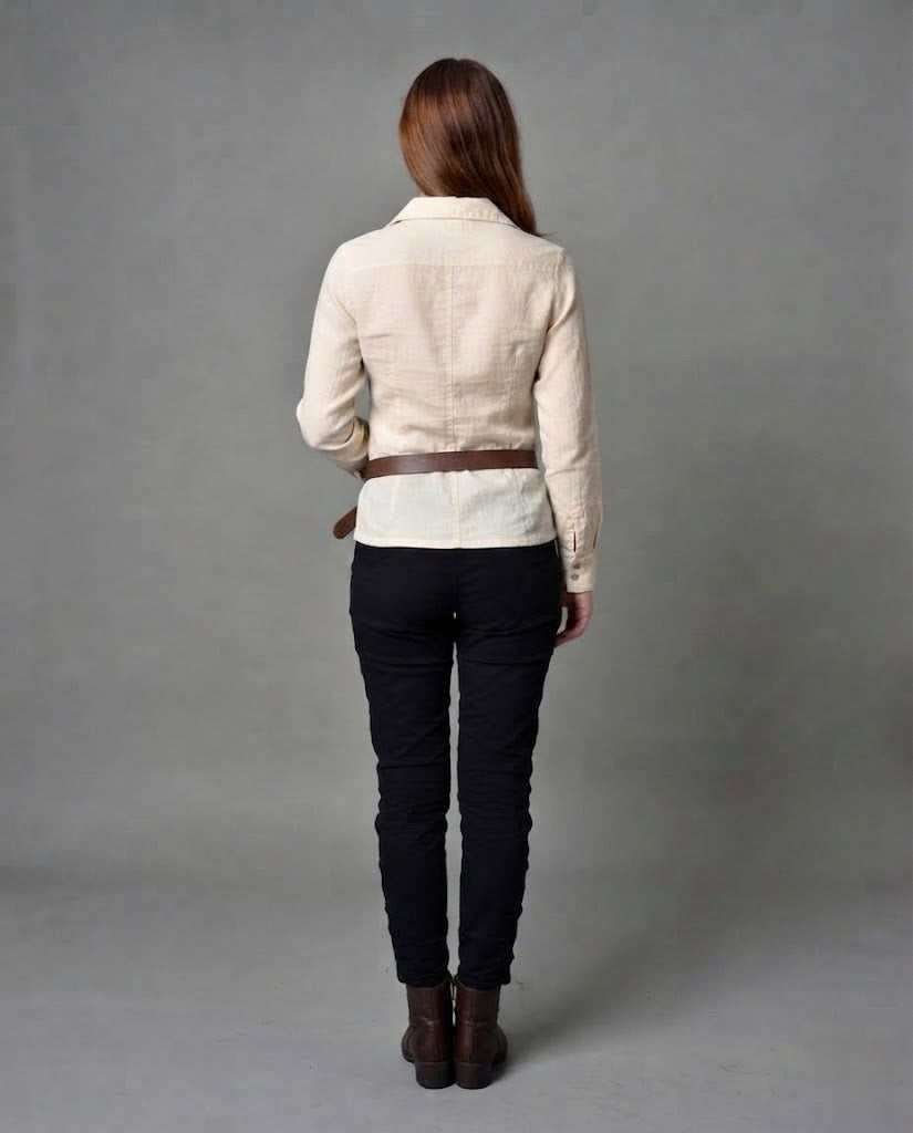 Women's casual long sleeve with drawstring EVA-US