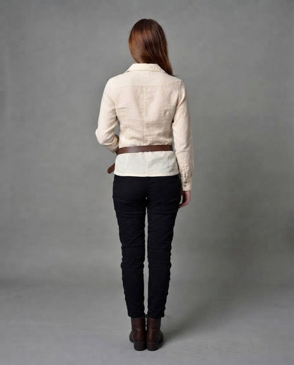 Women's casual long sleeve with drawstring EVA-US