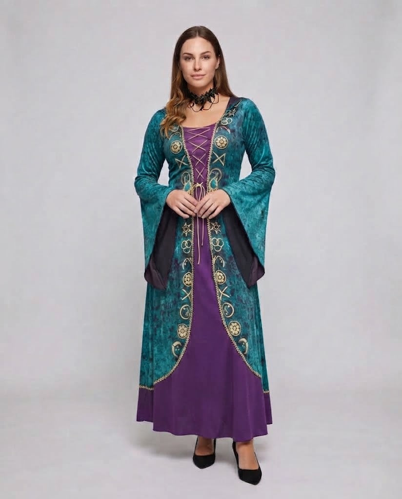 Women's fantastic low costume with filigree details EVA-US