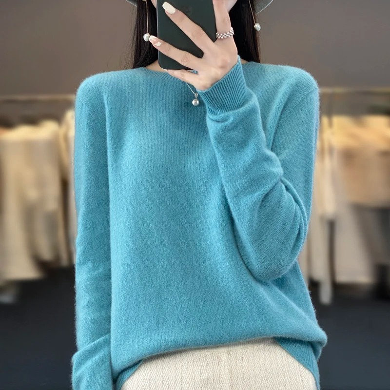 EVA-US | Cashmere Pullover Women's Stylish Crew Neck, Soft & Comfortable
