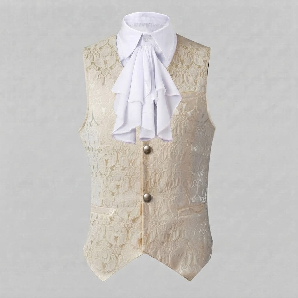 Women's elegant satin vest with ruffle details EVA-US