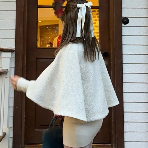 EVA-US | High Neck Cape Coat Elegant A Lines Swing Jacket