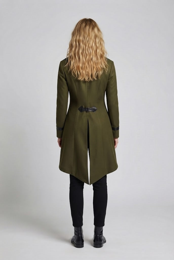 Women’s historical costume with elegant tailcoat and luxurious accessories EVA-US