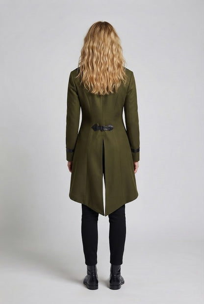 Women’s historical costume with elegant tailcoat and luxurious accessories EVA-US