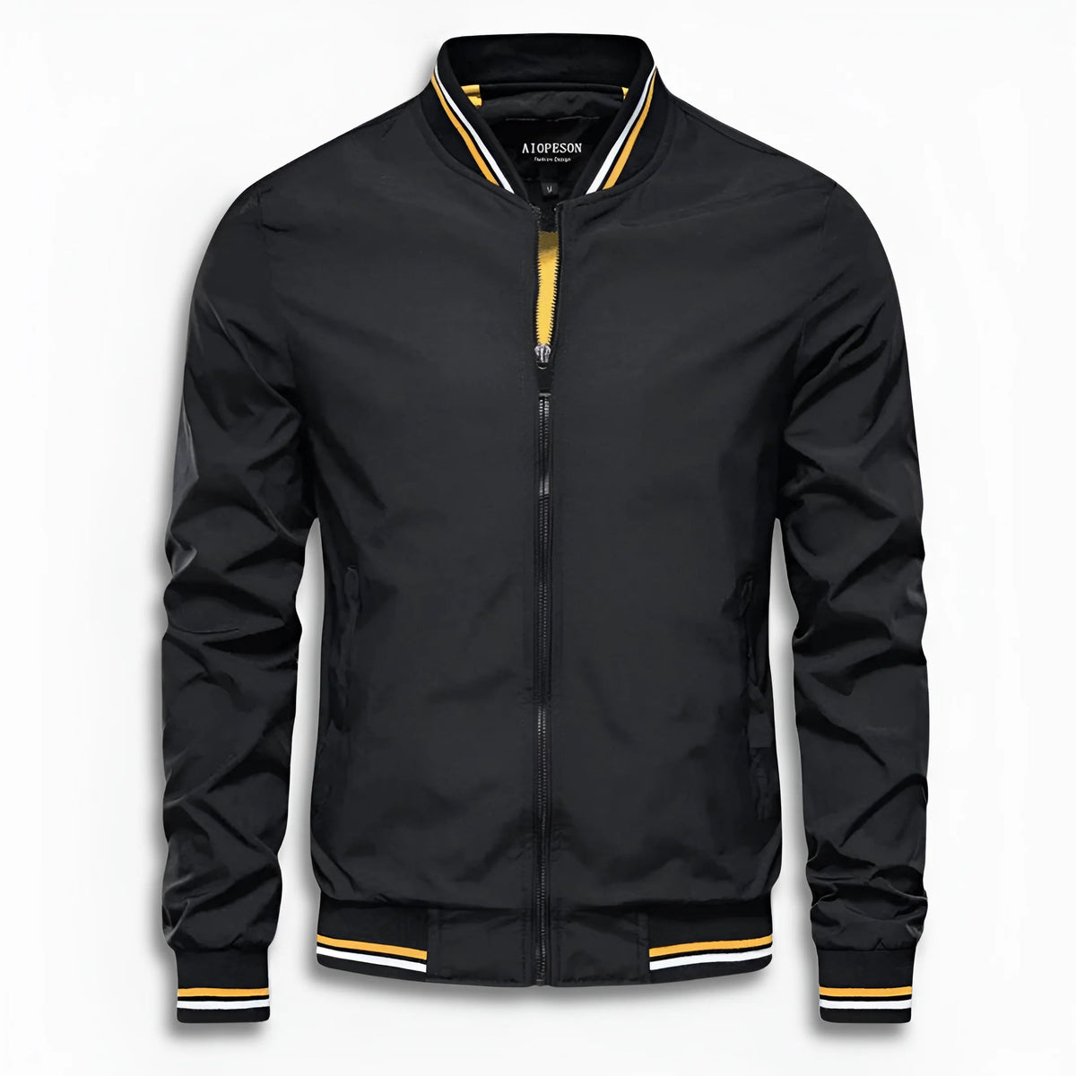 Men's Casual Transition Jacket with Water-Repellent Surface & Stand Collar EVA-US