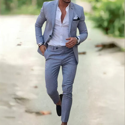 Men's Summer Suit 2-Piece – Blazer & Trousers