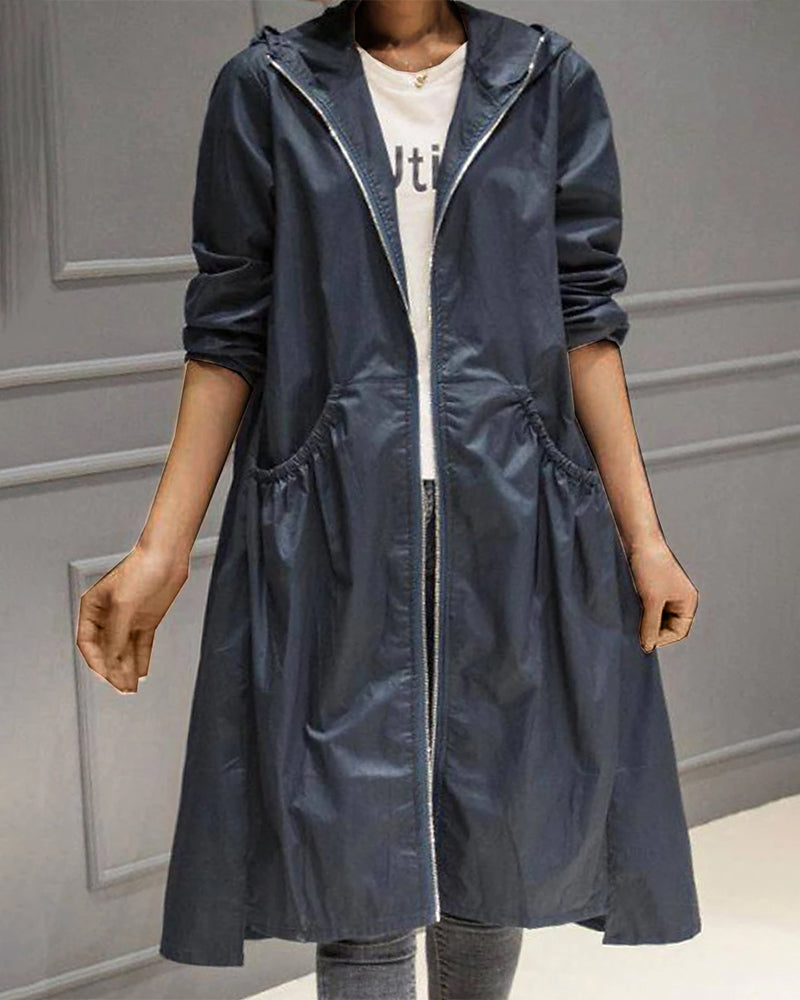 EVA-US | Waterproof Long Trench Coat With