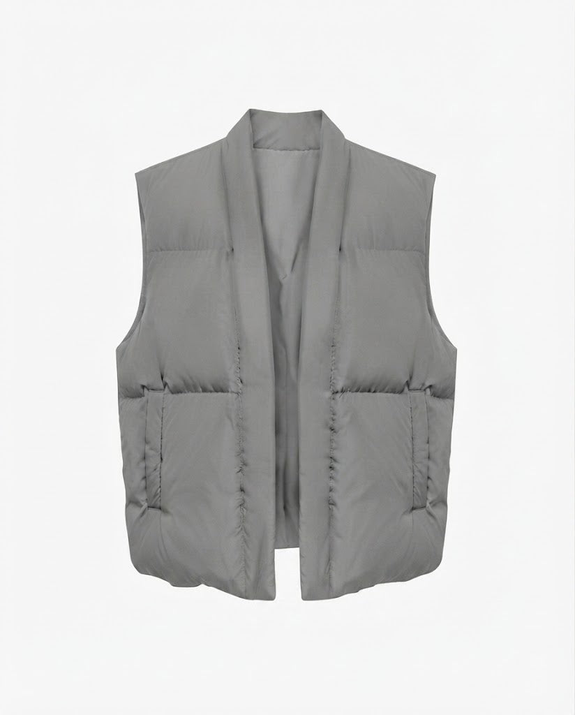 Women's nan packable lightweight quilted vest with ergonomic shoulder fit and concealed two-way zipper