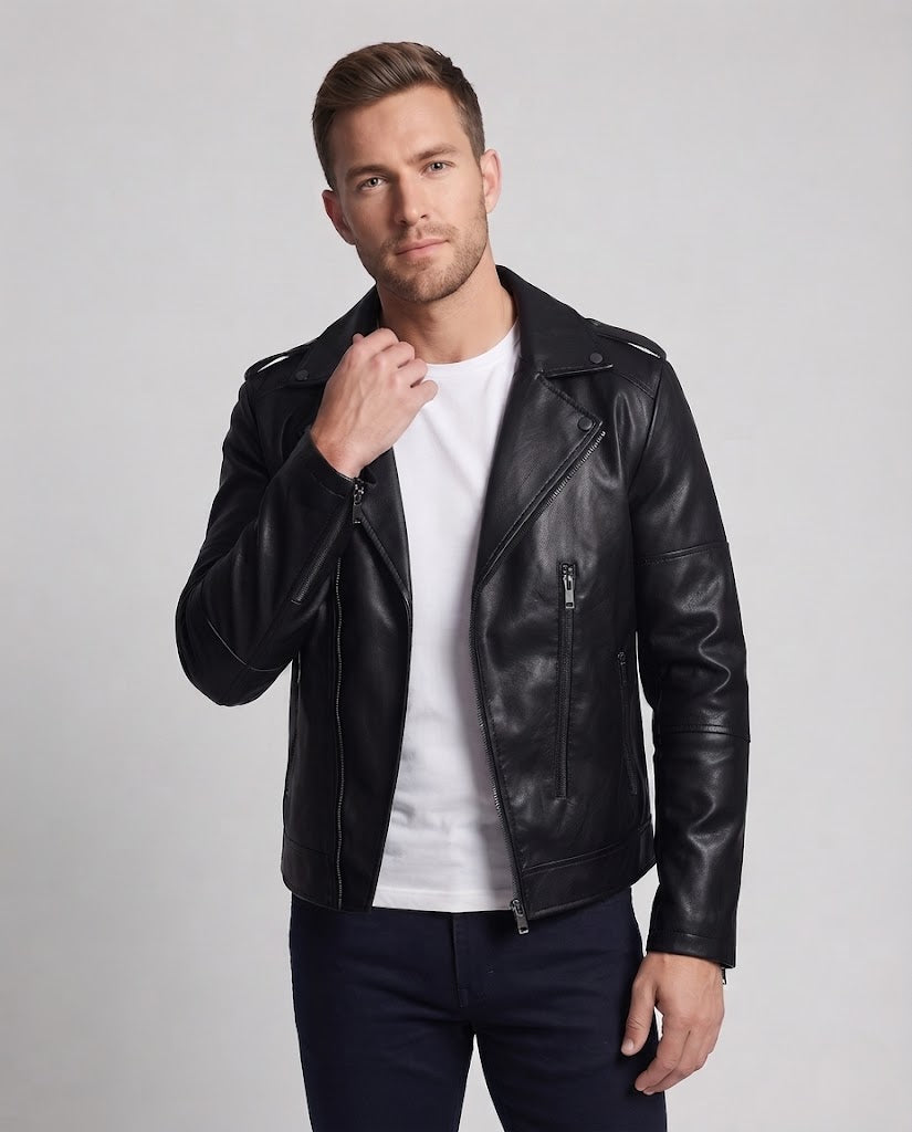 Men's Fashion Biker Jacket EVA-US