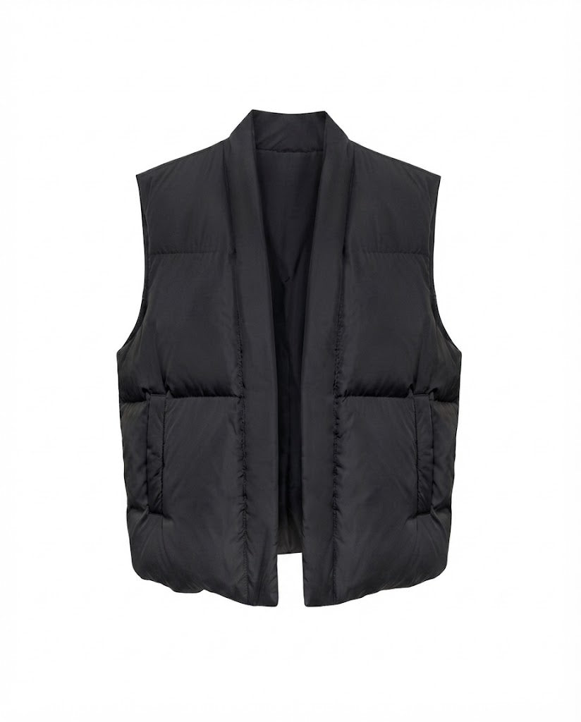 Women's nan packable lightweight quilted vest with ergonomic shoulder fit and concealed two-way zipper