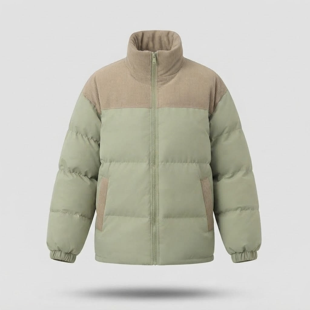 Women's Stylish Down Jacket with High Collar EVA-US