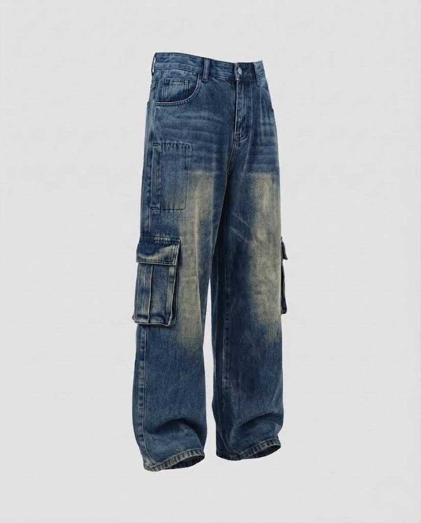 Ladies Wide-Cut Utility Jeans EVA-US