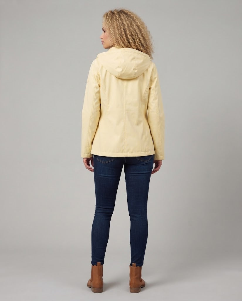 Women Water-Repellent Outdoor Jacket with Hood EVA-US