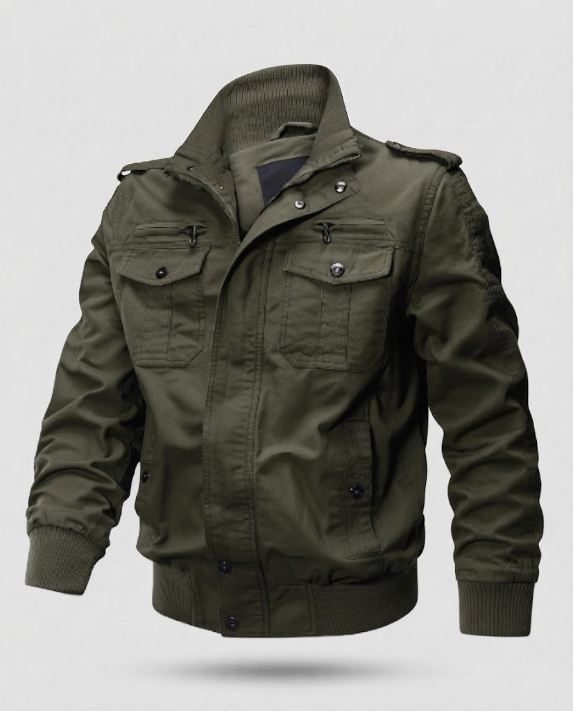 Men's Thermo-Utility Blouson made of sturdy canvas with Sherpa lining EVA-US