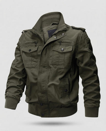 Men's Thermo-Utility Blouson made of sturdy canvas with Sherpa lining EVA-US