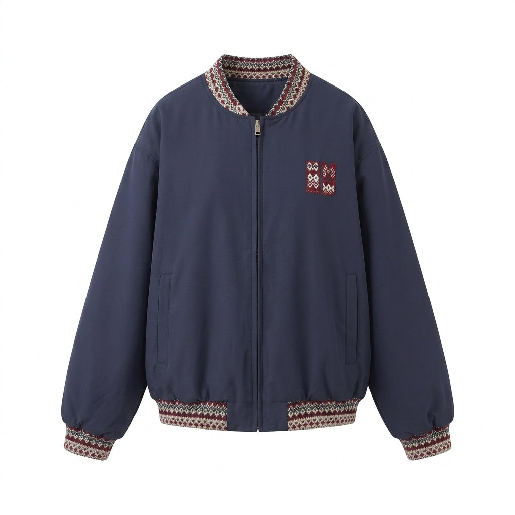 Women's short padded boxy puffer with soft microfleece inner collar and concealed zipper