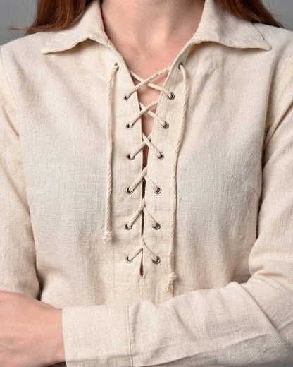 Women's casual long sleeve with drawstring EVA-US