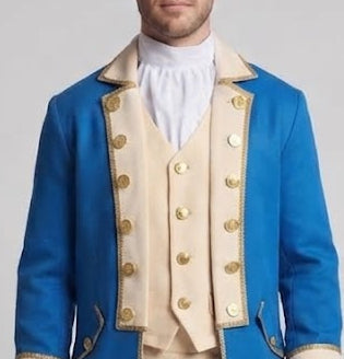 Men's historical costume set with elegant details EVA-US