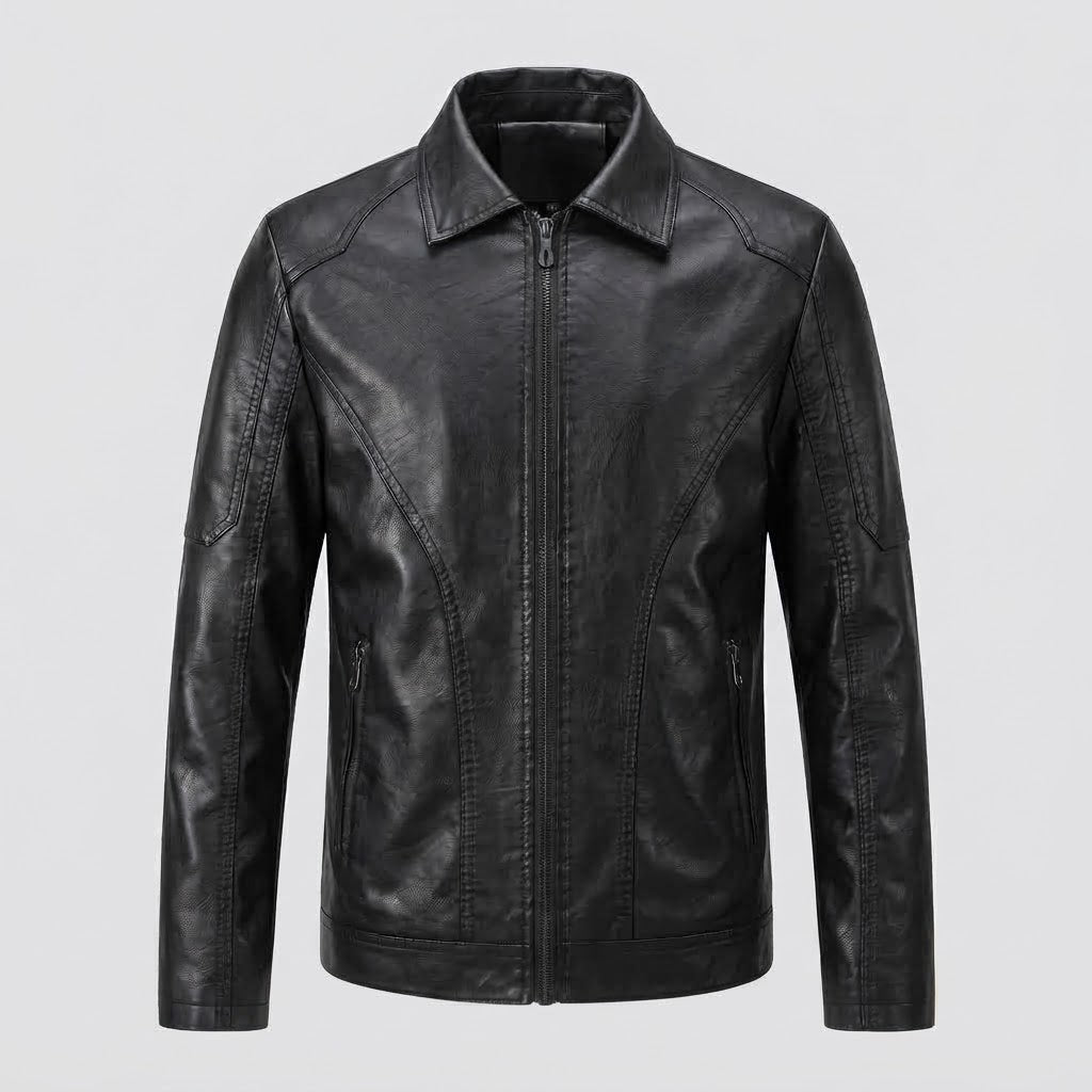 Men's modern faux leather jacket EVA-US