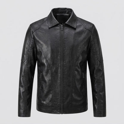 Men's modern faux leather jacket EVA-US