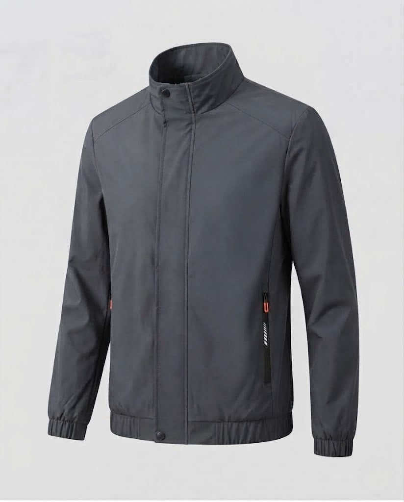 Men's Fashion Transition Jacket with Practical Zipper Pockets EVA-US